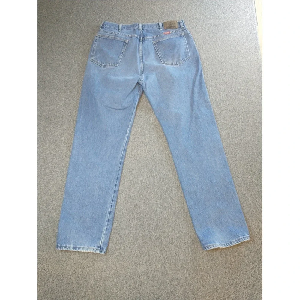 Wrangler Hero Authentic Mens Light Wash Straight Leg Jean 96501DS 34x32 USA Made
